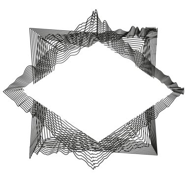 Tek renkli soyut çerçeve metin için. Beyaz arka plan üzerinde izole. Vektör çizim.