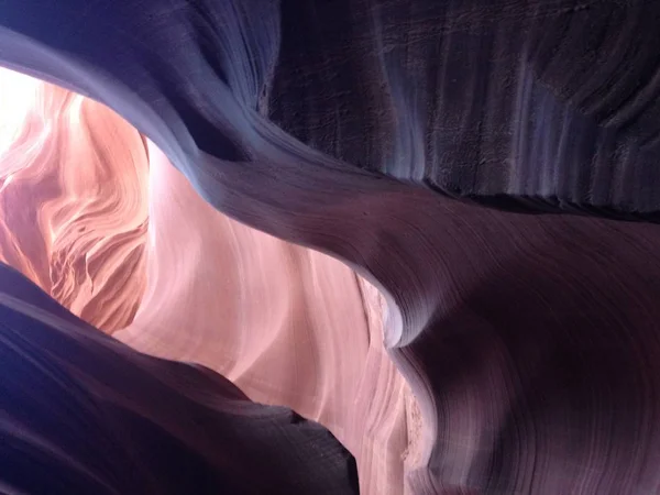 Formações de pedra de arenito, Lower Antelope Canyon, Page, Arizona, EUA Fotografia De Stock