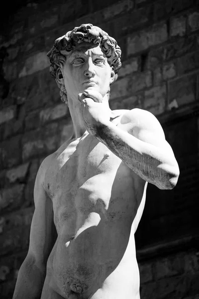 Cópia do David de Michelangelo em Florença — Fotografia de Stock