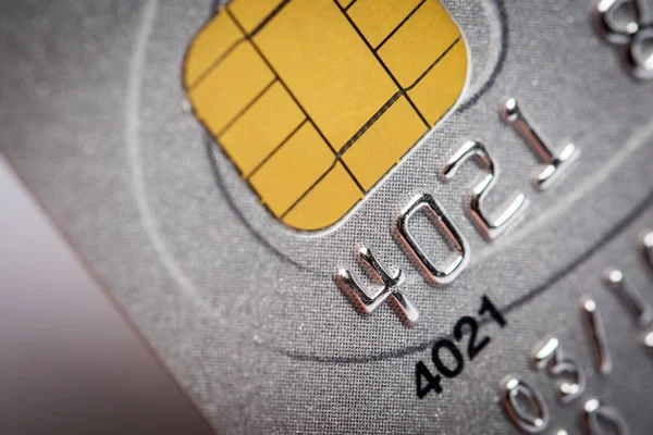 Close up of credit card