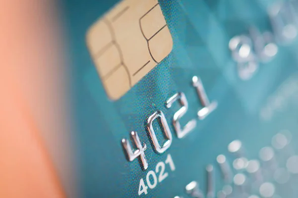 Close up of credit card