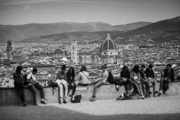 Florens Panorama i Toscana, Italien — Stockfoto