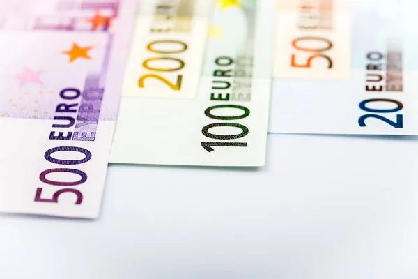 Closeup of Euro Banknotes — Stock Photo, Image