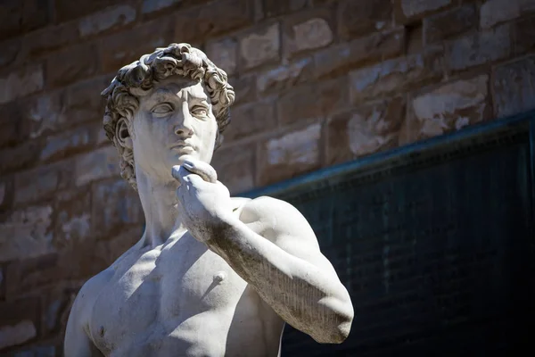 Copy of Michelangelo's David in Florence — Stock Photo, Image