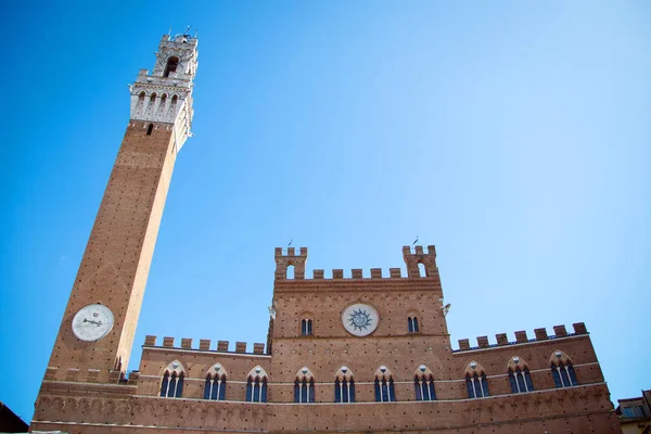 Náměstí Campo Siena, Itálie — Stock fotografie