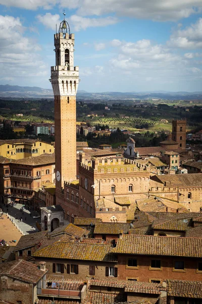 Pohled na Sienu, Toskánsko, Itálie — Stock fotografie