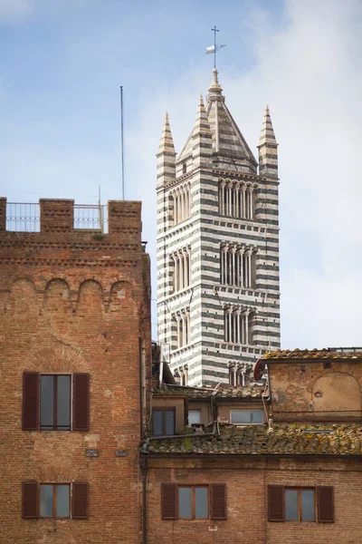 Katedrála Siena v Toskánsku, Itálie — Stock fotografie