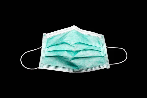 液滴透過防止のための緑の外科用マスク — ストック写真