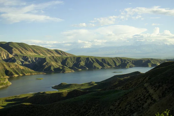 Azat Reservatório Armênia Pôr Sol — Fotografia de Stock