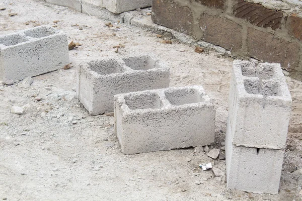 the stones for construction in the street