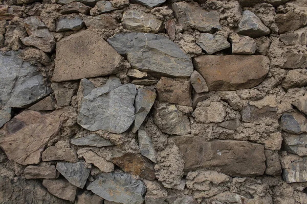Verschiedene Und Bunte Abstrakte Steinmauer Hintergrund — Stockfoto