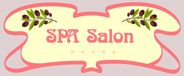 Cartello SPA Salon — Vettoriale Stock