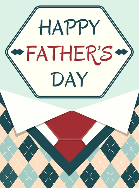 Plakát šťastný otec den — Stockový vektor