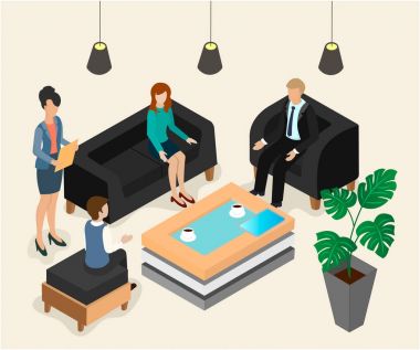 İş toplantısı lobide