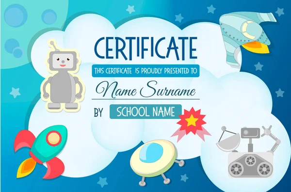 Diploma, sertifika öğretim oyunun Cosmos