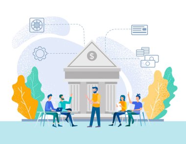 Para transferi ve ticari banka çalışanları kavramı
