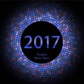 Šťastný nový rok 2017 pozadí. Kalendář dekorace. Blahopřání. Čínský kalendář šablona pro rok kohouta. Vektorové ilustrace