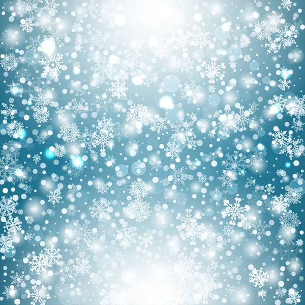 Fondo de invierno con nieve. Banner de nieve de Navidad. Vector — Archivo Imágenes Vectoriales