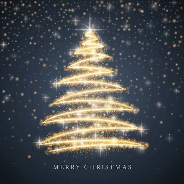 Árbol de Navidad de fondo claro — Archivo Imágenes Vectoriales