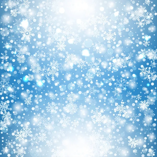 Winter Hintergrund mit Schnee. Weihnachtsbanner. Vektor — Stockvektor