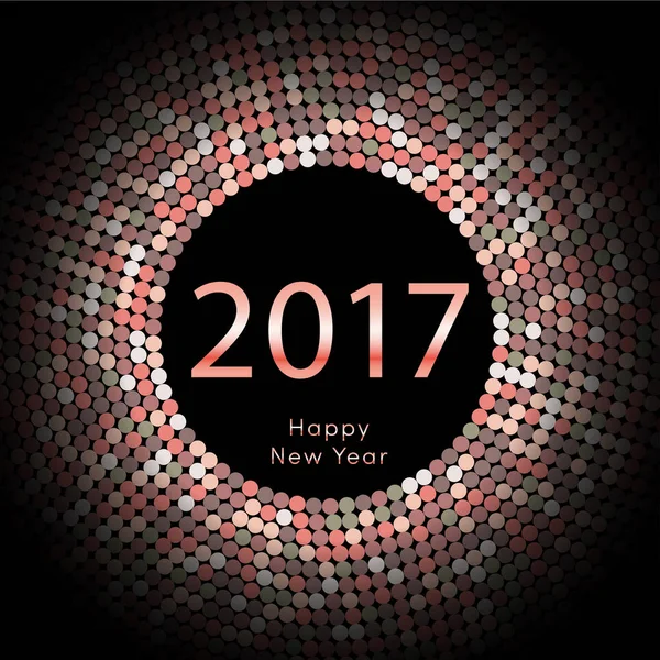 Happy New Year 2017 background. Decorarea calendarului. Felicitări. Șablon calendaristic chinezesc pentru anul cocoșului. Ilustrație vectorială — Vector de stoc
