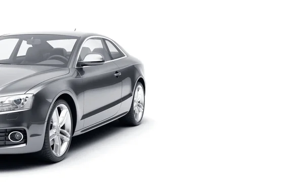 CG 3d render de carro esporte de luxo genérico isolado em um fundo branco. Ilustração gráfica — Fotografia de Stock