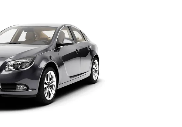 CG általános luxus sport autó elszigetelt fehér background 3d render. Grafikus ábrája — Stock Fotó