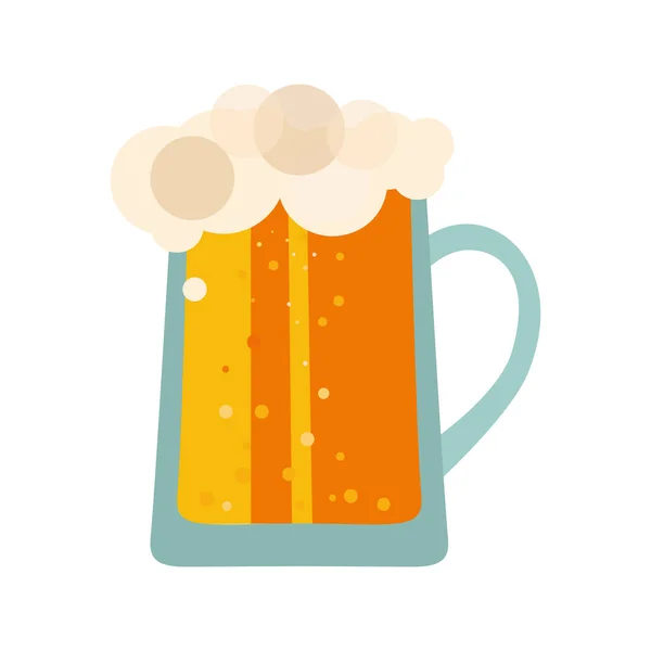 맥주 유리 컵 아이콘 설정합니다. 격리 병 로고입니다. 레이블, 낯 짝입니다. 옥 토 버 페스트 술집 컬렉션입니다. 벡터 일러스트 레이 션 — 스톡 벡터