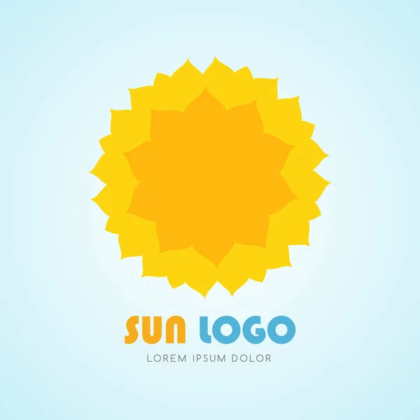 Sun icon set, vector illustration — Stock Vector