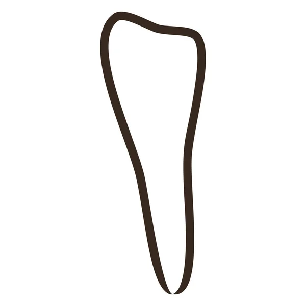 Le icone dei denti umani sono isolate su sfondo bianco per la clinica di medicina dentale. Logo del dentista lineare. Vettore — Vettoriale Stock