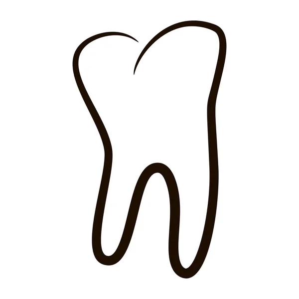 Ανθρώπινα δόντια εικονίδια που απομονωθεί σε λευκό φόντο για Οδοντική ιατρική κλινική. Γραμμική οδοντίατρος λογότυπο. Διάνυσμα — Διανυσματικό Αρχείο