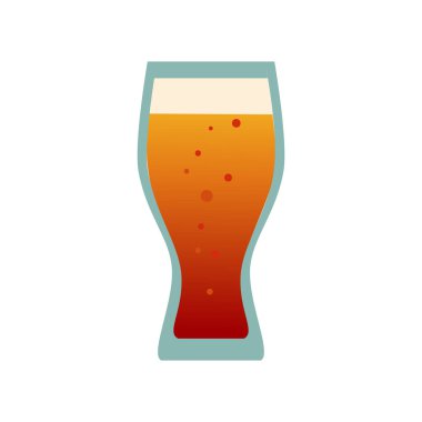 Bira cam bardak Icons set. Şişe logo izole. etiket, kupa. Oktoberfest pub koleksiyonu. vektör çizim