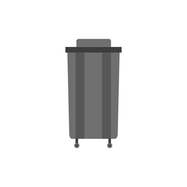 Lixo pode de tipos de lixo. Container bin management and recycle concept with organic, paper, plastic, glass, metal, e-waste and mixed waste. Tipos de lixo separação de resíduos. Classificação da reciclagem de resíduos —  Vetores de Stock