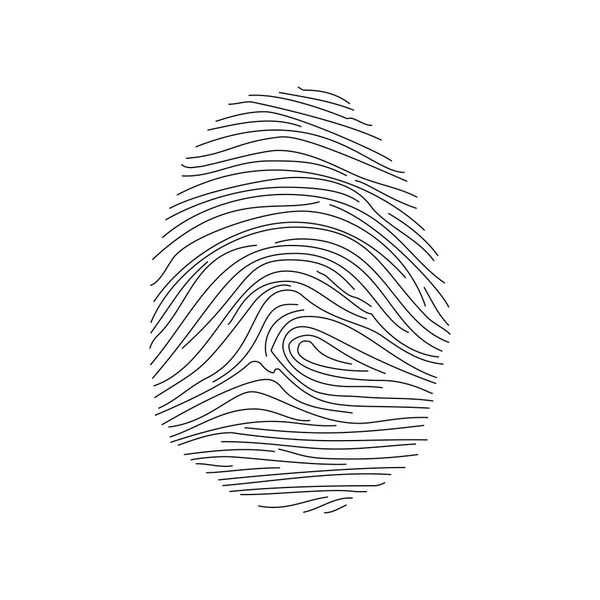 Fingerprint icon. Vector — Stock Vector