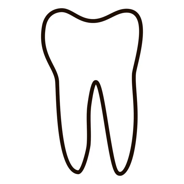 Íconos de dientes humanos aislados sobre fondo blanco para clínica de medicina dental. Logotipo del dentista lineal . —  Fotos de Stock