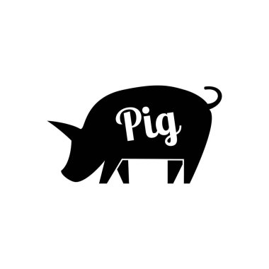 Grafik domuz, el çizim şekil.