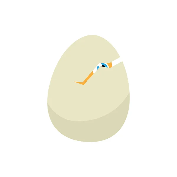 Húsvéti tojás csirke. Vektor — Stock Vector