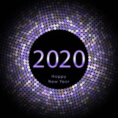Boldog új évet 2020 dot háttér. Naptár dekoráció. Üdvözlőlap. Kínai naptár sablon az év egér. Vektoros illusztráció