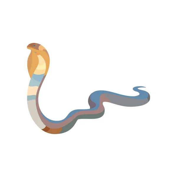 Піктограма змії Cobra ізольована на білому тлі. Векторні — стоковий вектор