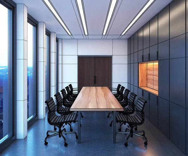 3D Interior rendering of a conference room — Stock Photo, Image