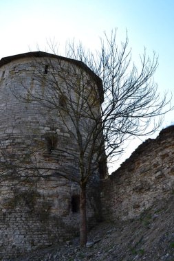Eski bir taş kule. Pskov.