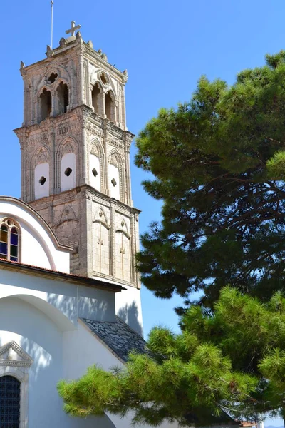 Kutsal Haç Kilisesi 'nin kulesi. Lefkara. Kıbrıs.