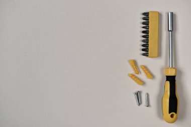 Geliştirmek için bir tornavida, metin için bir yeri olan izole edilmiş.