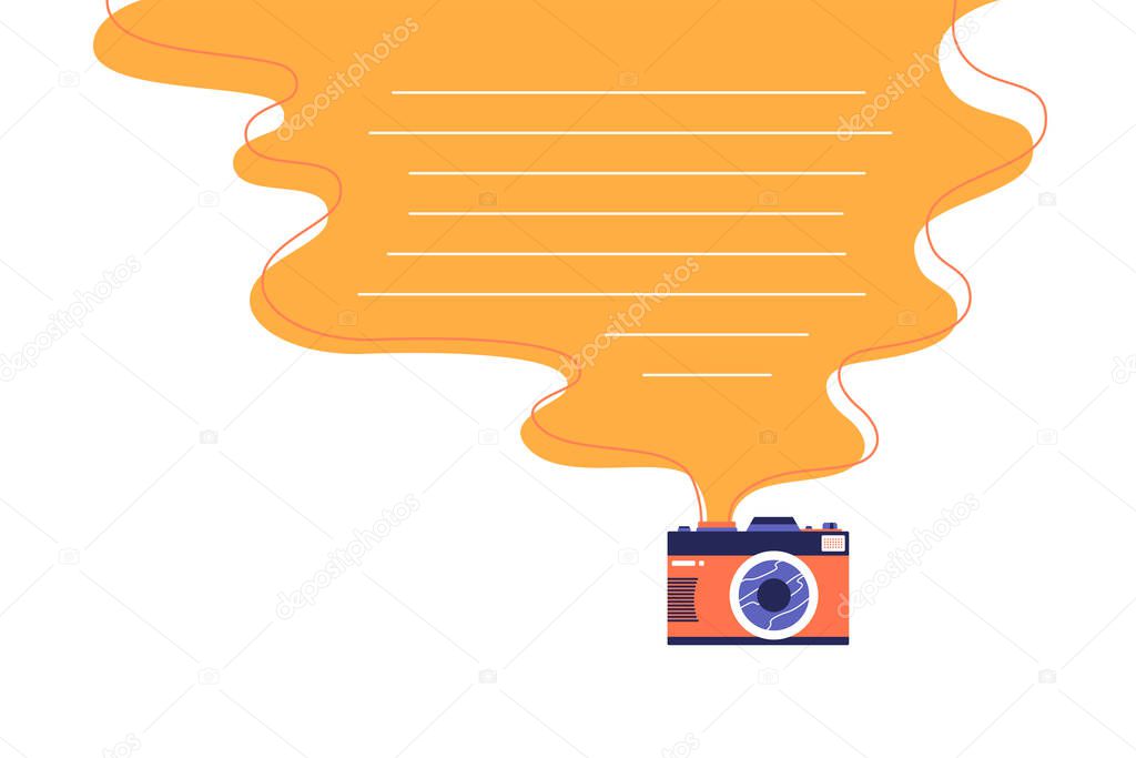photo camera background, simply vector illustration 
