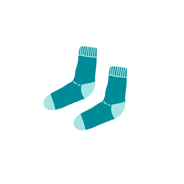 Шкарпетки Ізольовані Білому — стоковий вектор