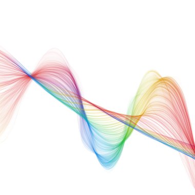 Güzel soyut renkli dalga