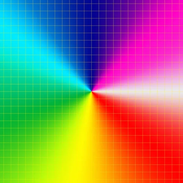Spektrum renk tekerleği radyal gradyan arka planı — Stok fotoğraf