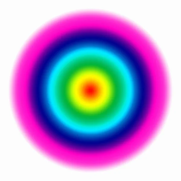 スペクトル色ホイール放射状グラデーションの背景 — ストック写真