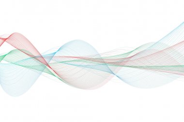 Güzel renkli büyük dalga satırlarından