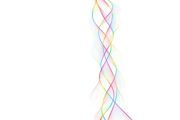 Grande onda colorida agradável de linhas — Fotografia de Stock